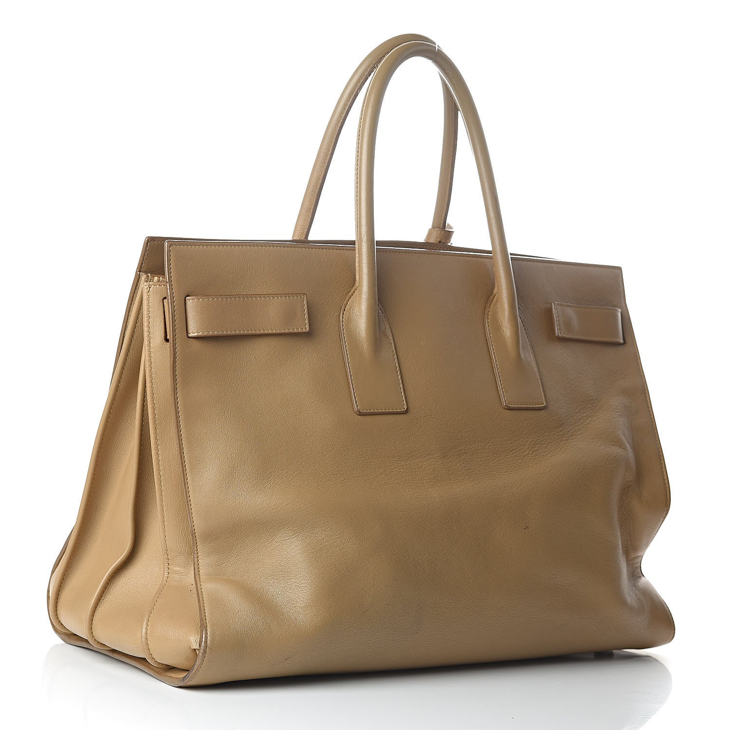 Saint Laurent Calfskin Large Sac de Jour Carryall Tan 3 of 24