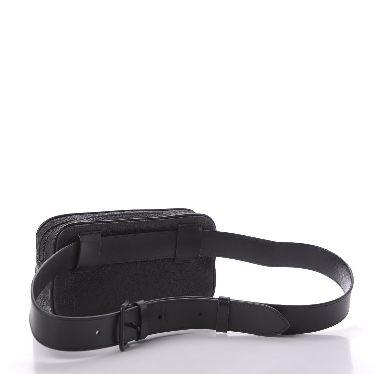 Louis Vuitton Taurillon Monogram Uniformes Solar Ray Soft Pochette Volga Belt Bag Black 3 of 8