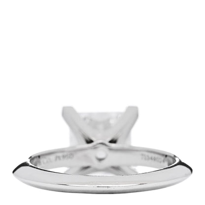 Tiffany Platinum Diamond 2.08ct Princess Cut Solitaire Engagement Ring 48 4.5 4 of 7
