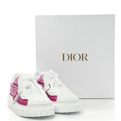 Christian Dior Reflective Fabric Shaded Dior-ID Platform Sneakers 39 Raspberry 9 of 9