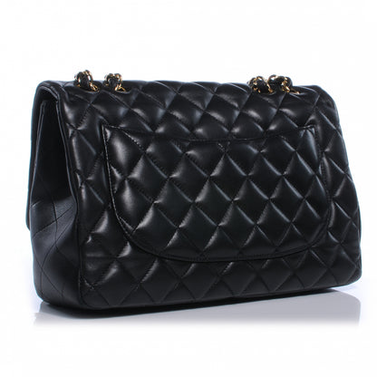 Chanel Lambskin Jumbo Single Flap Black 3 of 7