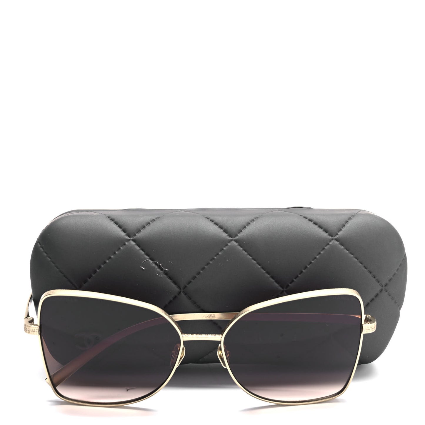 Metal Butterfly Sunglasses 4263-T Gold Pink