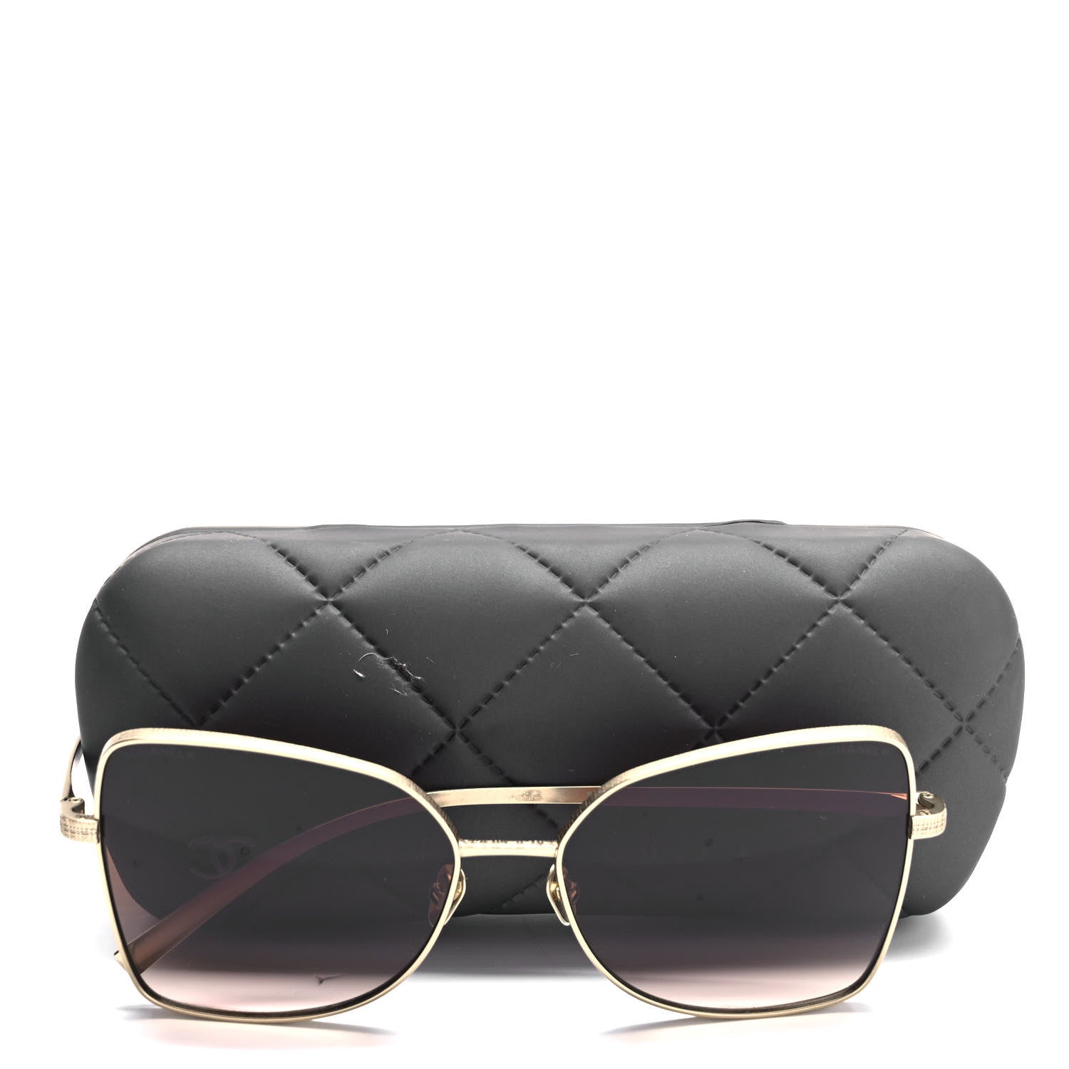 Chanel Metal Butterfly Sunglasses 4263-T Gold Pink 8 of 8