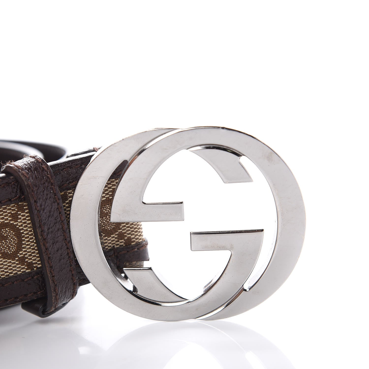 Gucci Monogram Interlocking G 40mm Belt 90 36 Dark Brown 7 of 7