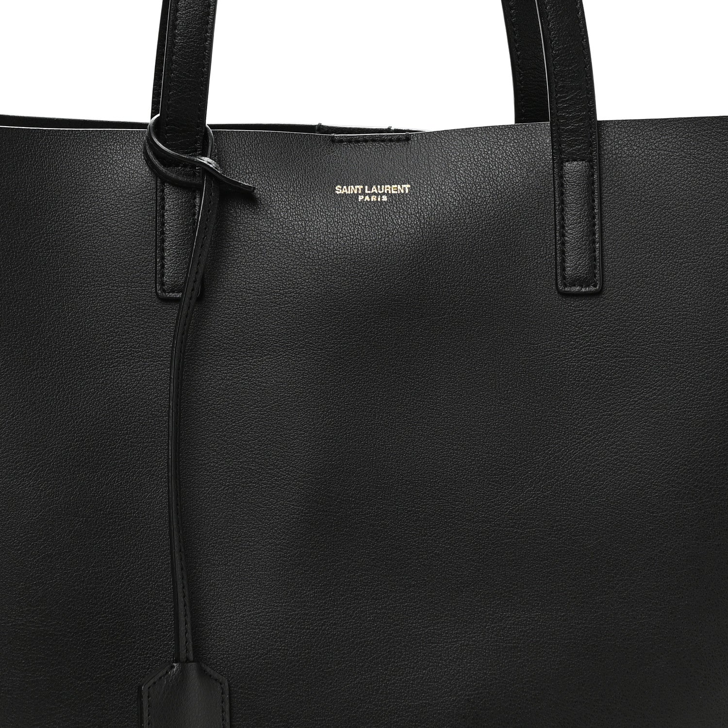 Saint Laurent Calfskin Large Shopping Tote Black 9 of 12
