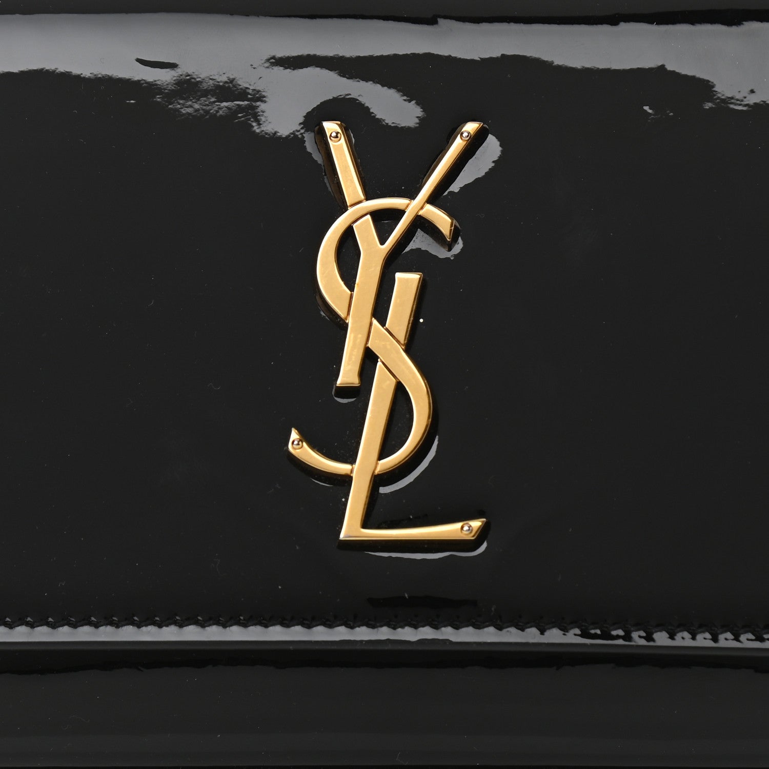 Saint Laurent Patent Monogram Kate Belt Bag Black 7 of 8