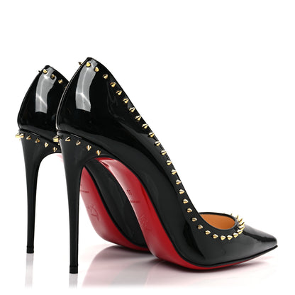 Christian Louboutin Patent Anjalina 100 Pumps 39 Black 4 of 9