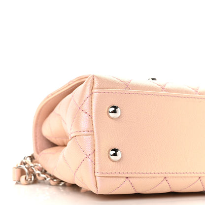 Chanel Iridescent Caviar Quilted Extra Mini Coco Handle Flap Light Pink 9 of 11