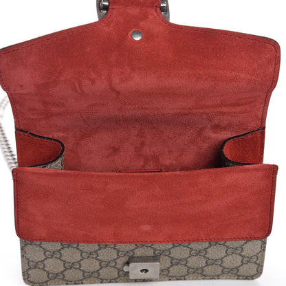 Gucci GG Supreme Monogram Mini Dionysus Shoulder Bag Hibiscus Red 8 of 9