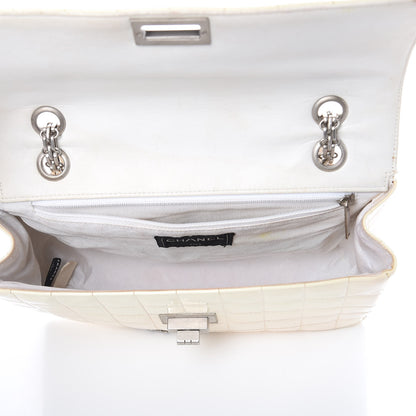 Chanel Patent Chocolate Bar Reissue Single Flap White 7 of 12