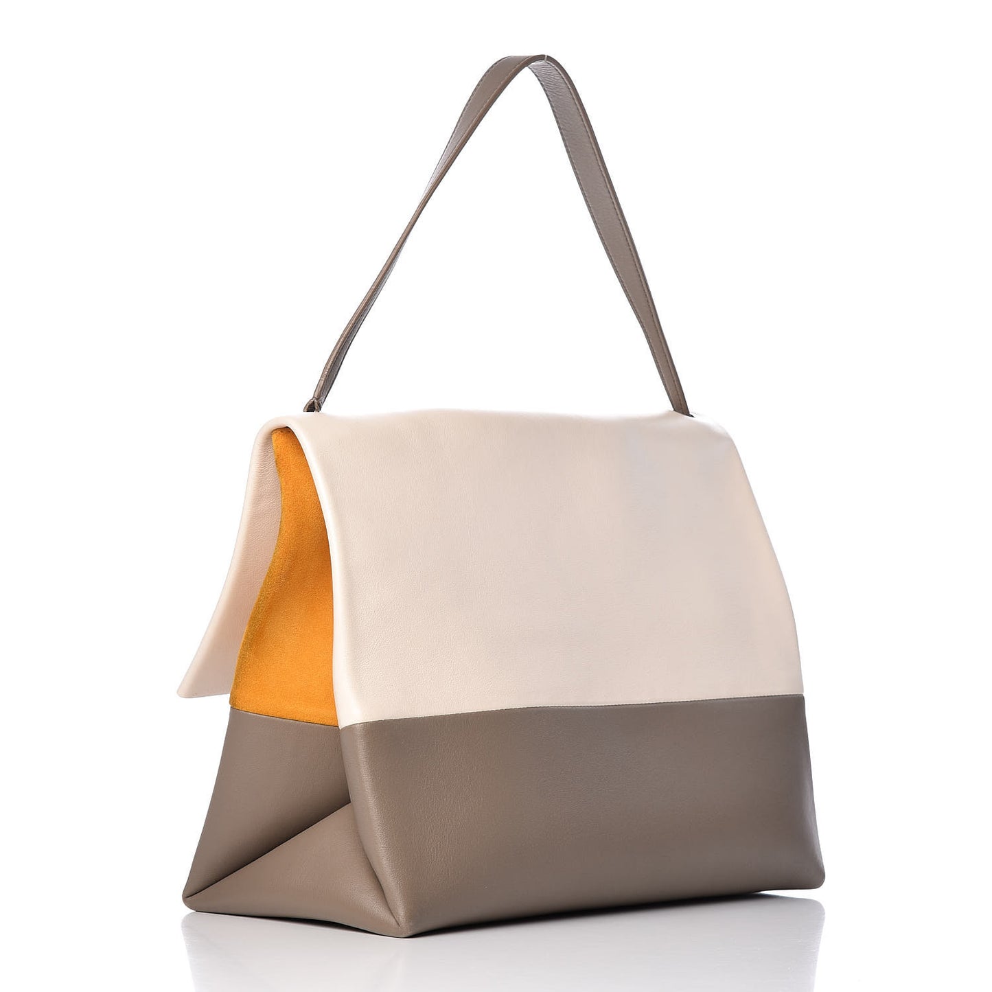 Calfskin All Soft Shoulder Bag Cream