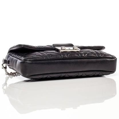 Christian Dior Lambskin Cannage New Lock Pouch Black 5 of 8