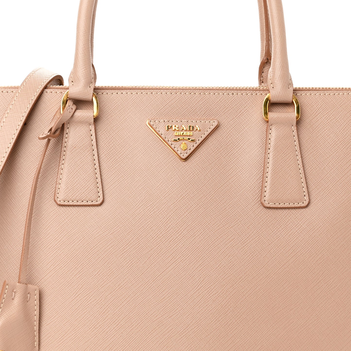 Saffiano Medium Galleria Double Zip Tote Cammeo