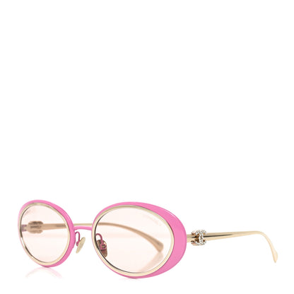 Chanel Metal Crystal Pearl Sunglasses 71708 Pink 1 of 6