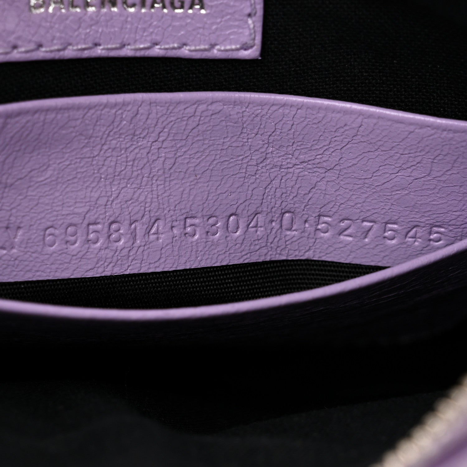 Balenciaga Agneau Arena Le Cagole Mini Purse With Chain Lilac 8 of 11