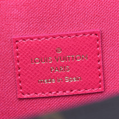 Louis Vuitton Monogram 2021 Christmas Animation Hollywood Pochette Felicie Chain Wallet Fuchsia 7 of 9