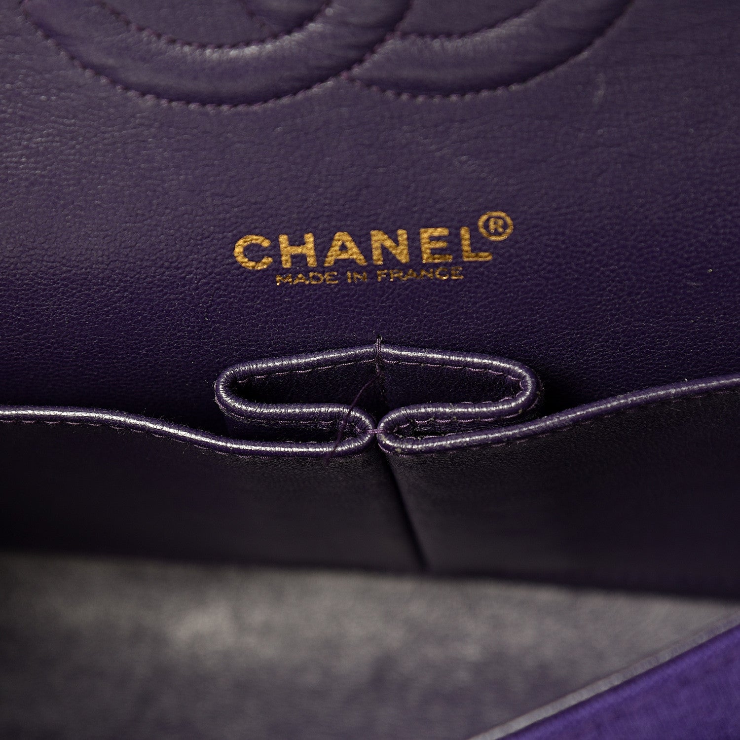Chanel Jersey Quilted Medium Double Flap Bijoux Chain Purple 11 of 12