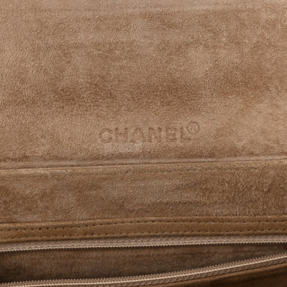 Chanel Suede Patchwork Accordion Mademoiselle Flap Beige 6 of 13