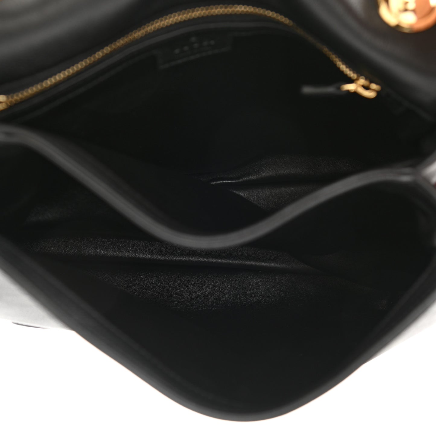 Roxy Calfskin Web Medium Blondie Shoulder Flap Bag Black