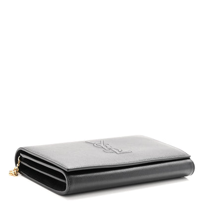 Saint Laurent Calfskin Monogram Belle de Jour Chain Clutch Black 4 of 10