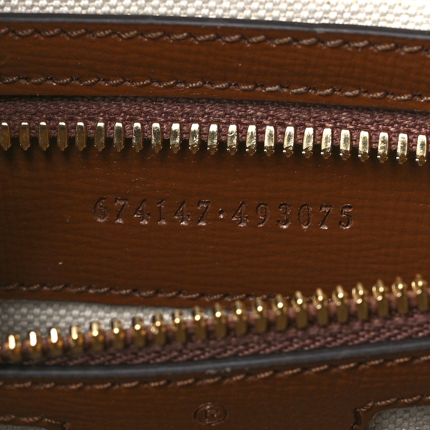 GG Supreme Monogram Azalea Calfskin Retro Interlocking G Buckle Backpack Beige Ebony Brown Sugar