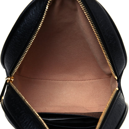 Gucci Grained Calfskin Web Mini Ophidia Round Backpack Black 4 of 8