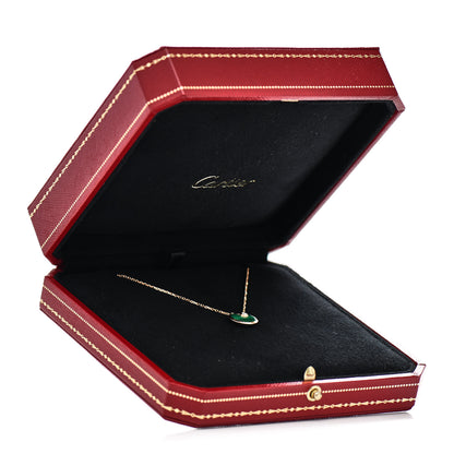 Cartier 18K Pink Gold Diamond Malachite XS Amulette de Cartier Pendant Necklace 5 of 5