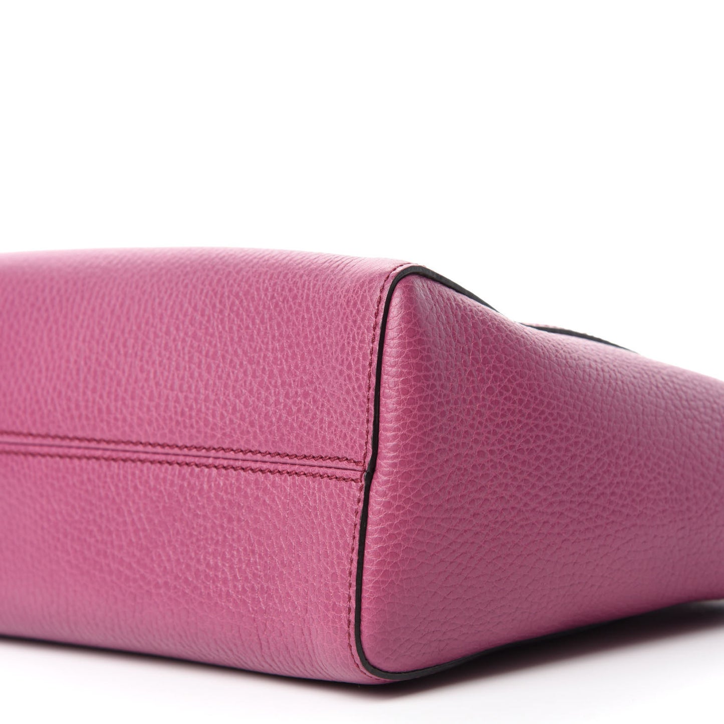 Dollar Calfskin Mini Swing Top Handle Bag Peonia Flower
