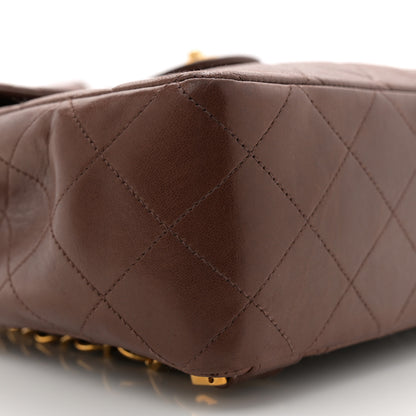 Chanel Lambskin Quilted Backpack Brown 9 of 10
