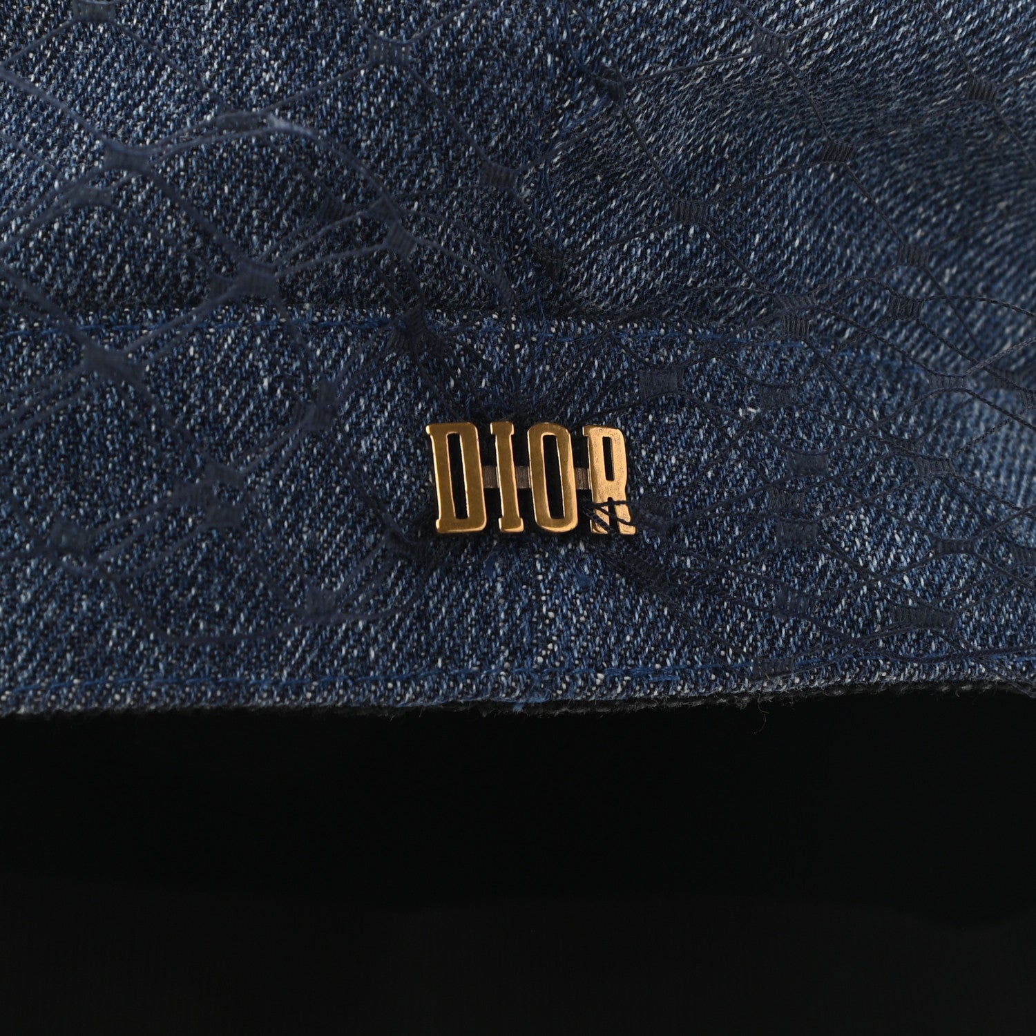 Christian Dior Denim Arty Veil Cap 58 Blue 10 of 10