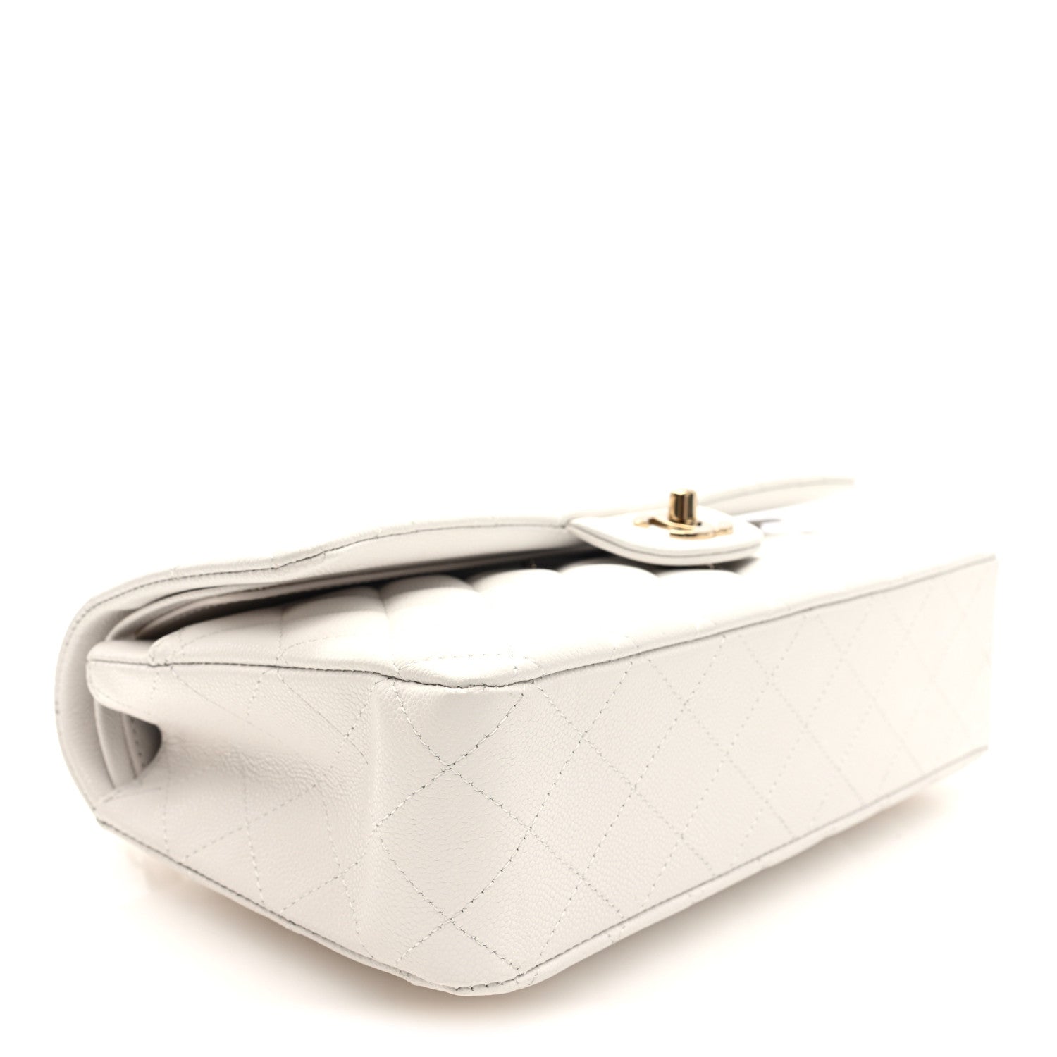 Chanel Caviar Quilted Medium Double Flap White 1865034 – FASHIONPHILE