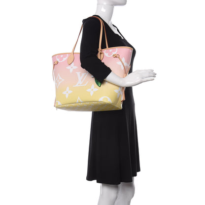 Louis Vuitton Monogram Giant By The Pool Neverfull MM Light Pink 2 of 11