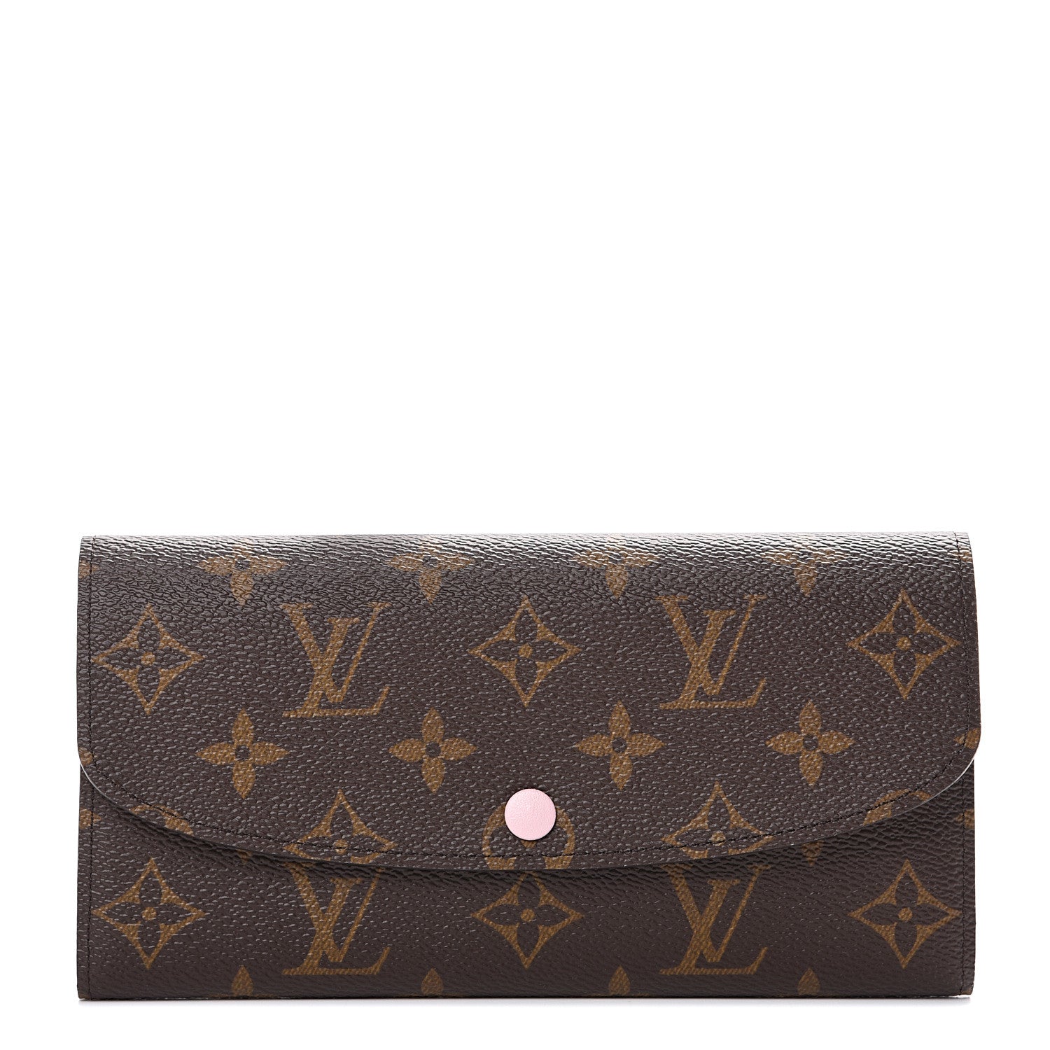 Louis Vuitton Monogram Emilie Wallet Rose Ballerine 1 of 7