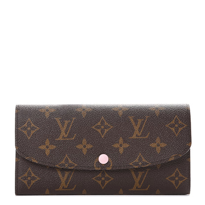 Louis Vuitton Monogram Emilie Wallet Rose Ballerine 1 of 7