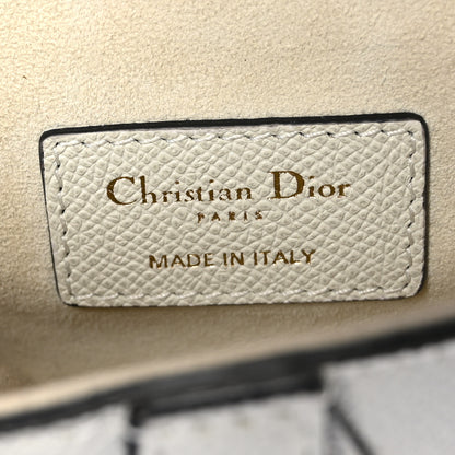 Christian Dior Grained Calfskin Mini Saddle Bag White 6 of 10