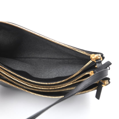 Celine Goatskin Large Trio Crossbody Bag Black 5 of 15