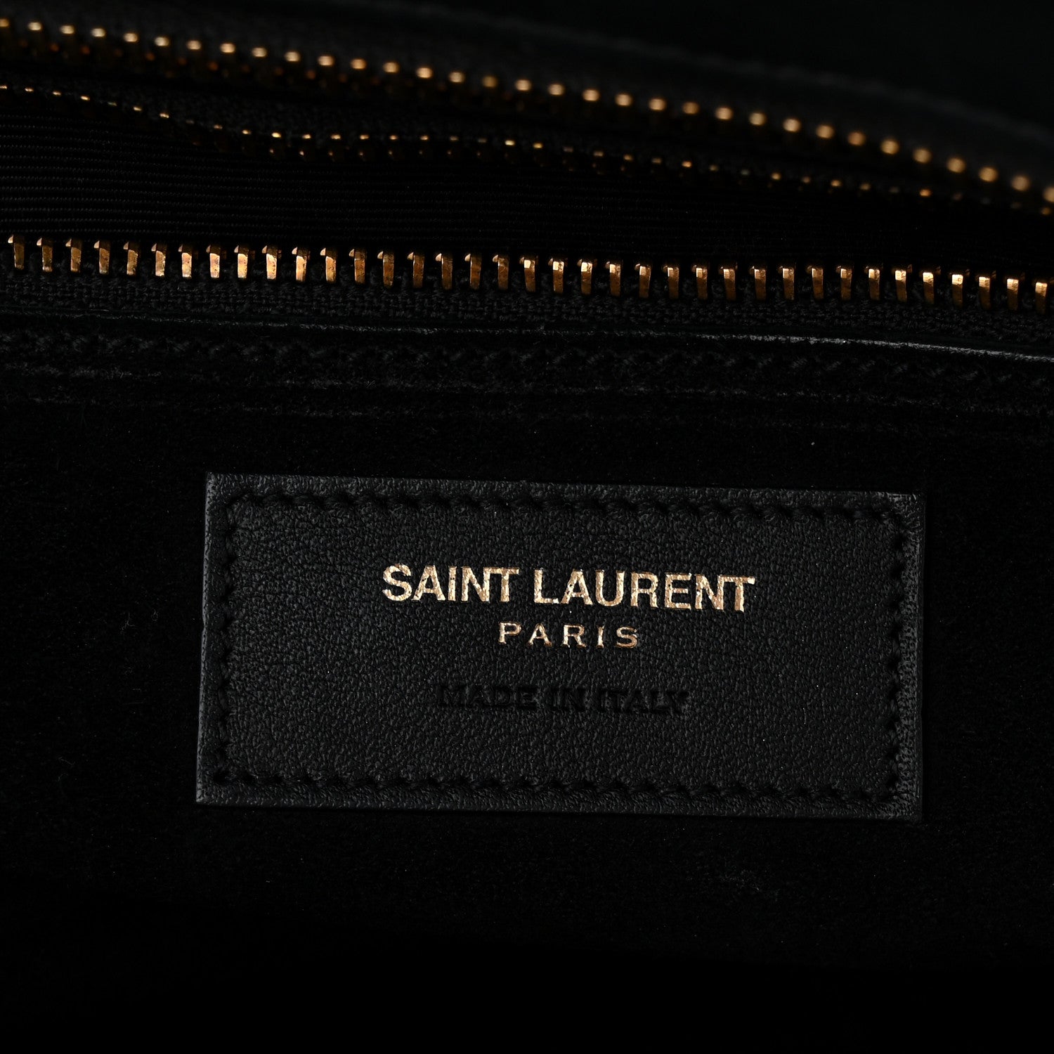Saint Laurent Calfskin Medium Cabas Rive Gauche Black 6 of 11