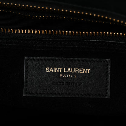 Saint Laurent Calfskin Medium Cabas Rive Gauche Black 6 of 11