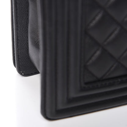 Chanel Caviar Quilted Medium Boy Flap So Black 13 of 13