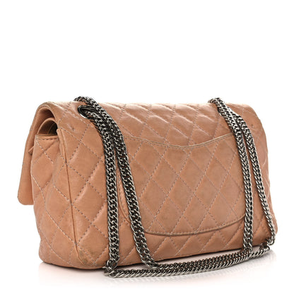 Chanel Lambskin Quilted Medium Bijoux Chain Double Flap Beige 3 of 14