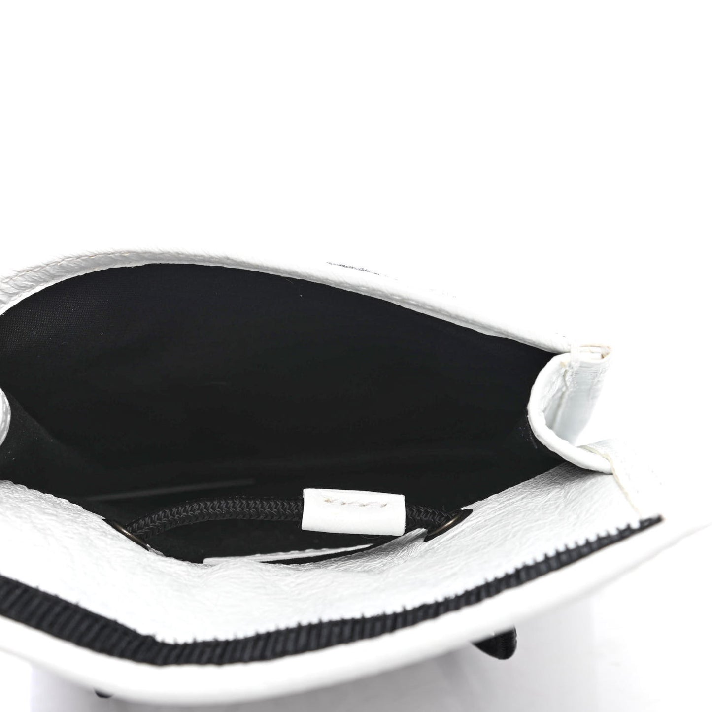 Agneau Arena Graffiti All Over Small Explorer Pouch with Strap White Multicolor