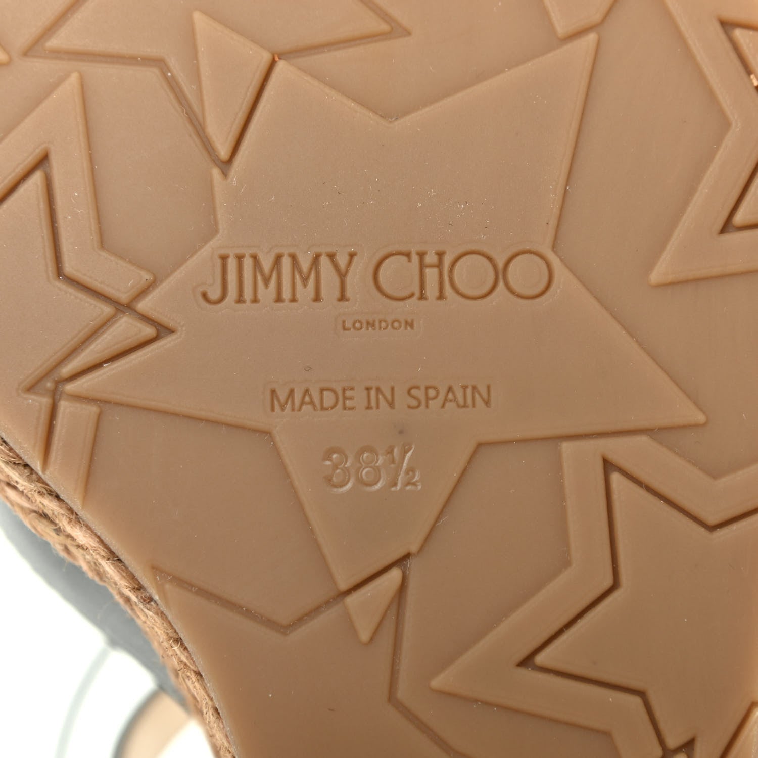 Jimmy Choo Nappa Rope Cork Alanah 105 Wedge 38.5 Black 6 of 11