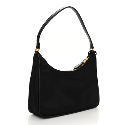 Prada Tessuto Nylon Saffiano Mini Re-Edition 2005 Bag Black 3 of 12