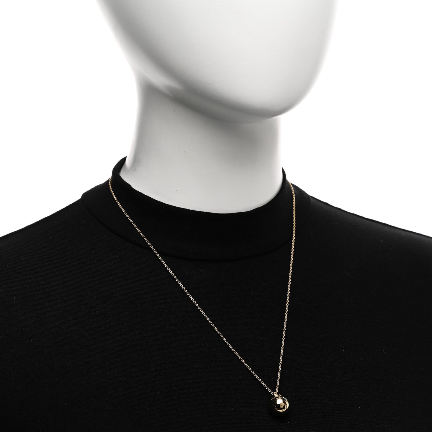 18K Yellow Gold 12.75mm HardWear Ball Pendant Necklace