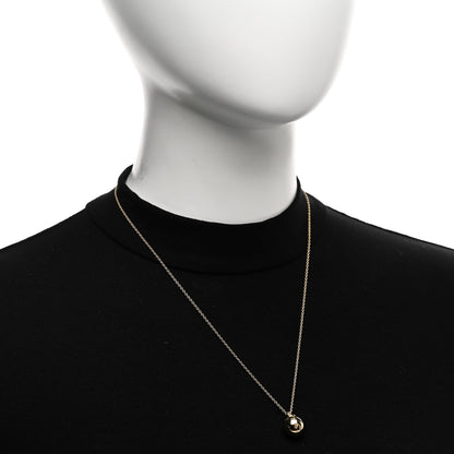 Tiffany 18K Yellow Gold 12.75mm HardWear Ball Pendant Necklace 2 of 4