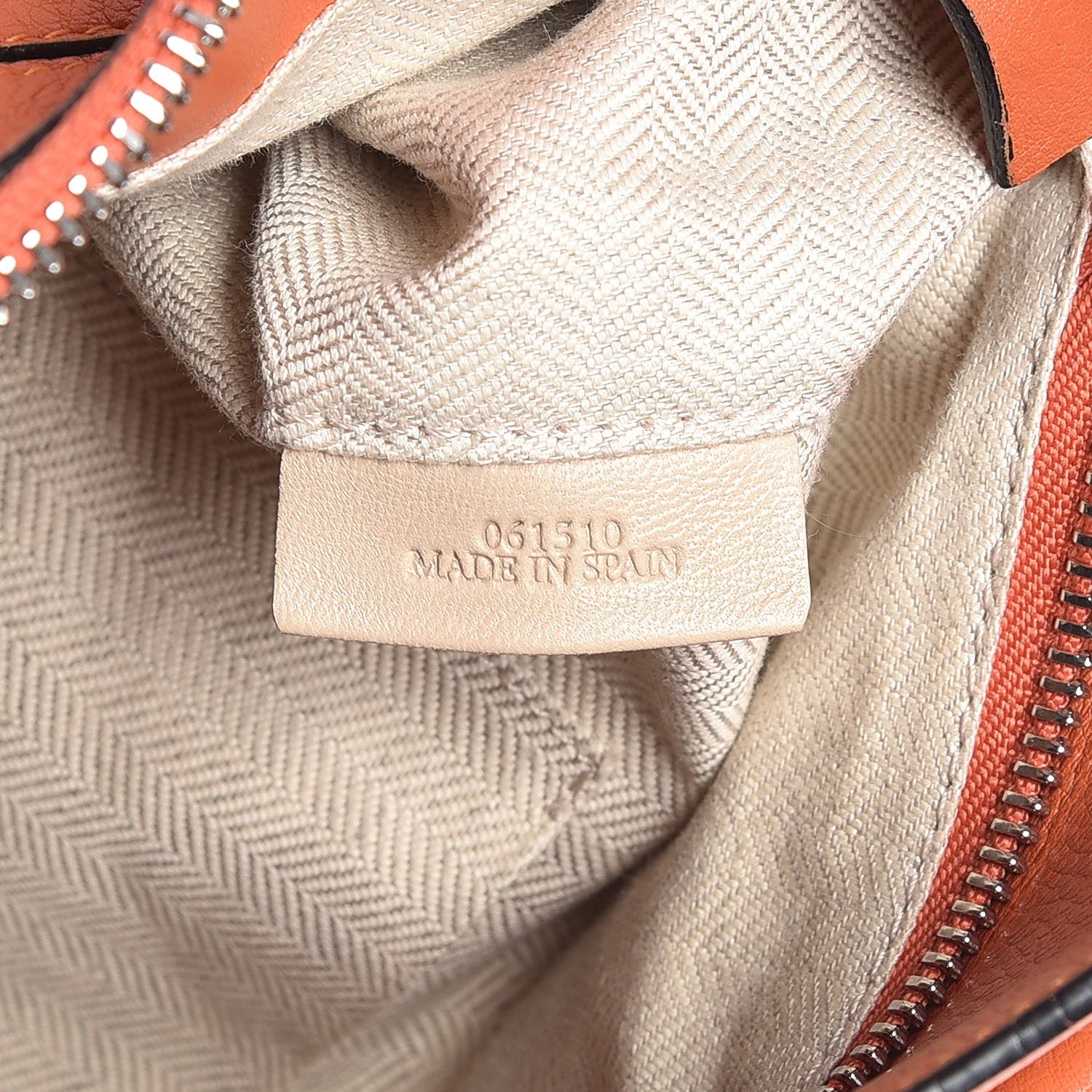 Loewe Calfskin Small Puzzle Bag Orange 7 of 9