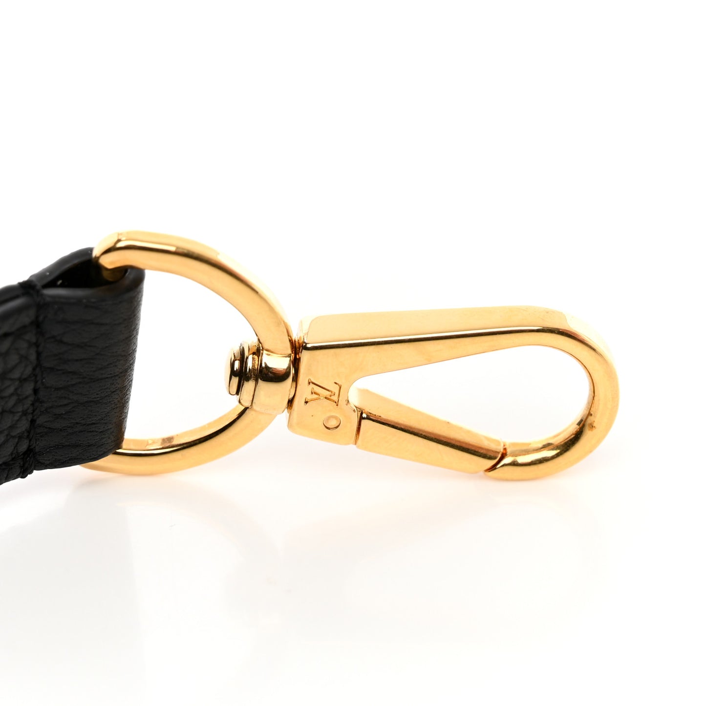 Grained Calfskin Vivienne NM Adjustable Shoulder Strap Black