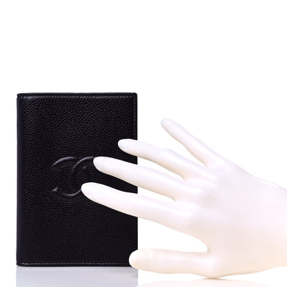 Chanel Caviar Timeless Passport Holder Dark Purple 2 of 9
