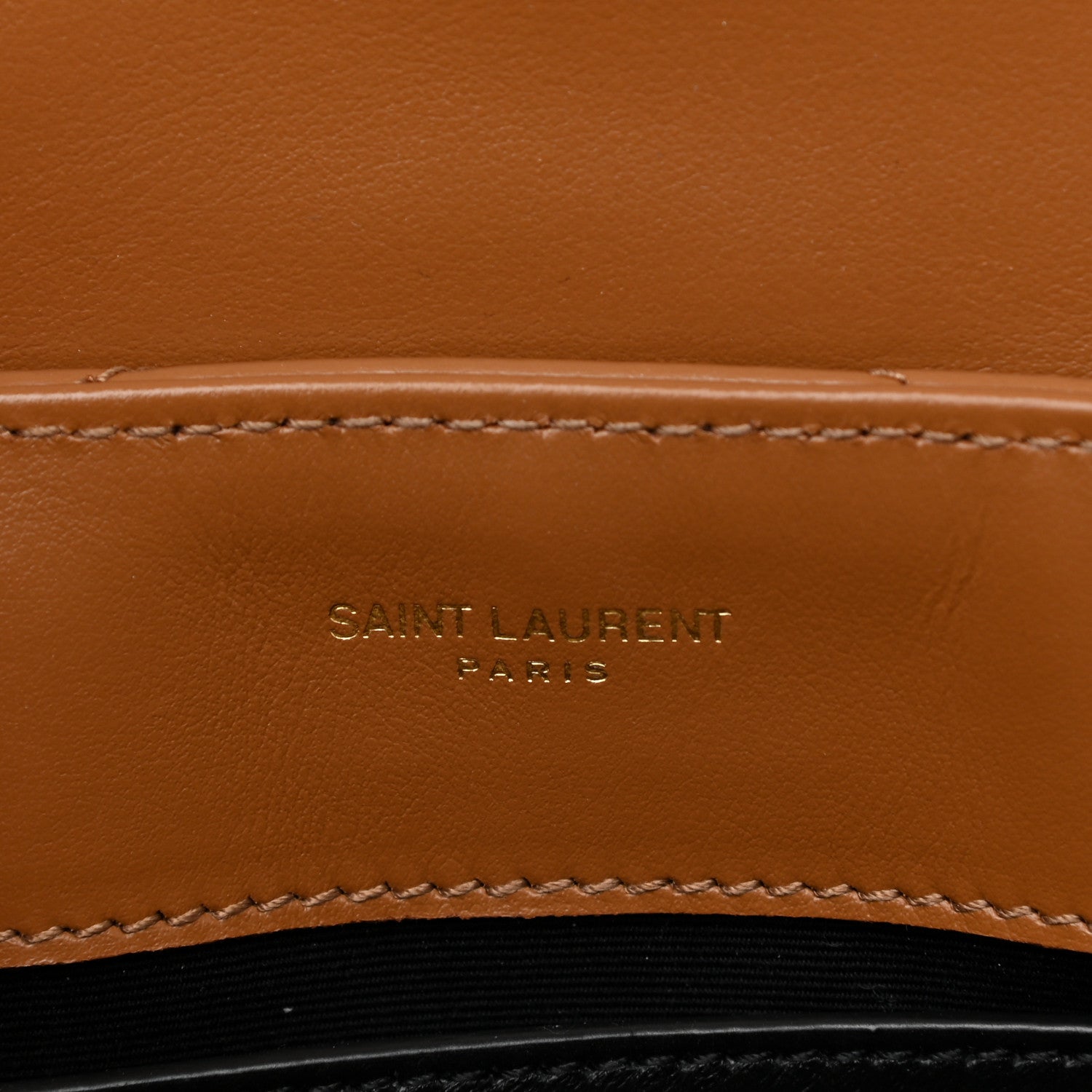 Saint Laurent Calfskin Y Quilted Monogram Small Loulou Chain Satchel Dark Natural 7 of 10