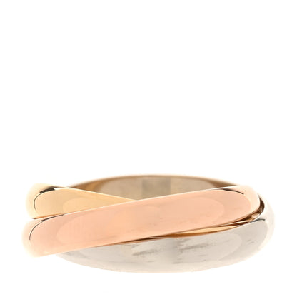 Cartier 18K Pink Yellow White Gold Classic Les Must De Cartier Trinity Ring 57 8 3 of 4